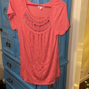 Maurices coral color dress top